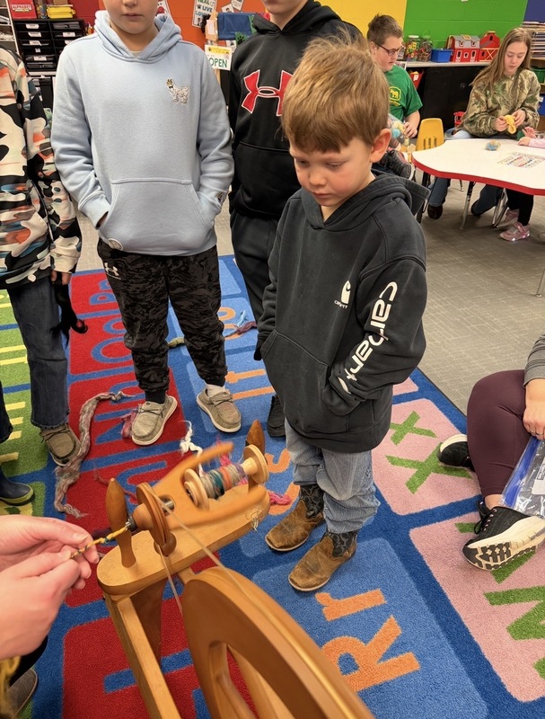 Miss Katie Spinning Wheel Demonstration
