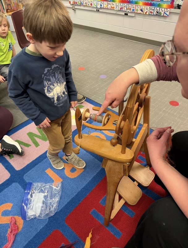 Miss Katie Spinning Wheel Demonstration