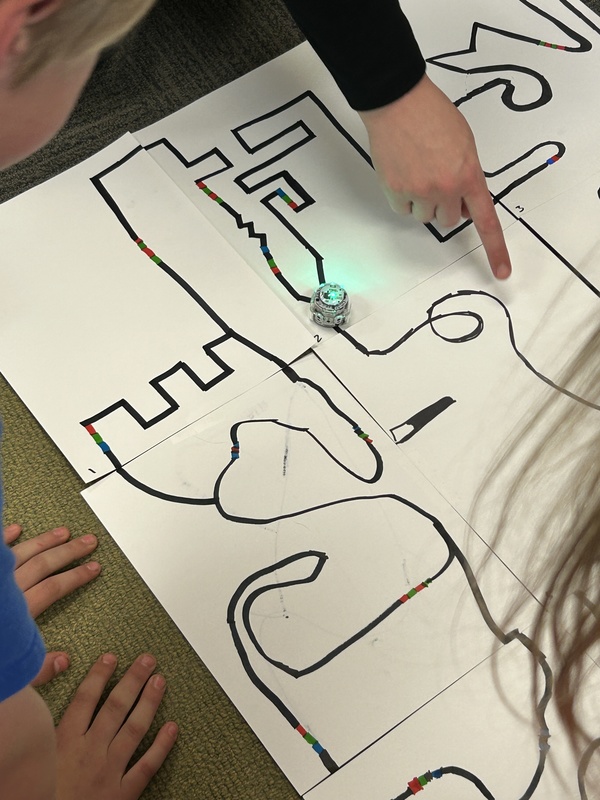 ozobot following a path