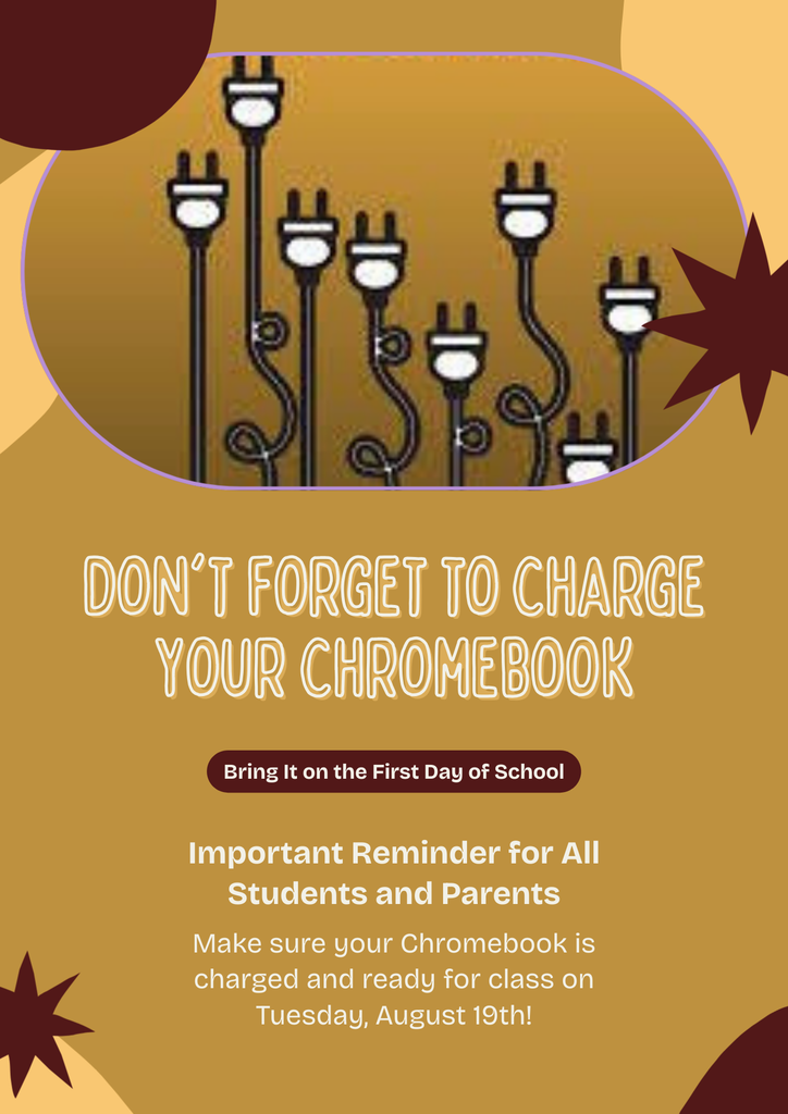 Reminder to charge Chromebook
