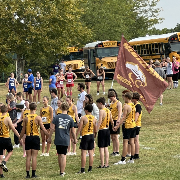 Starting line just before the Palmyra Invitational XC meet