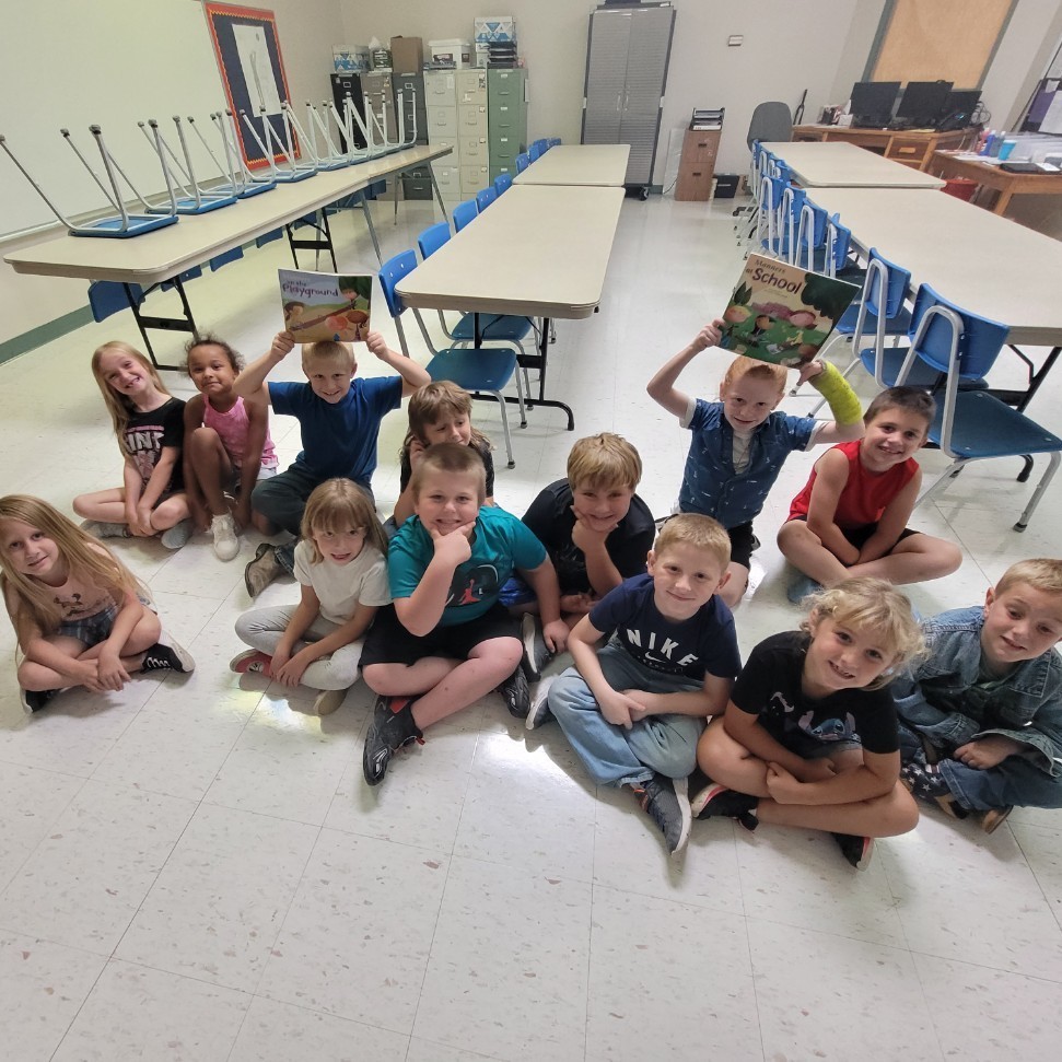 1st graders learning about manners in Guidance