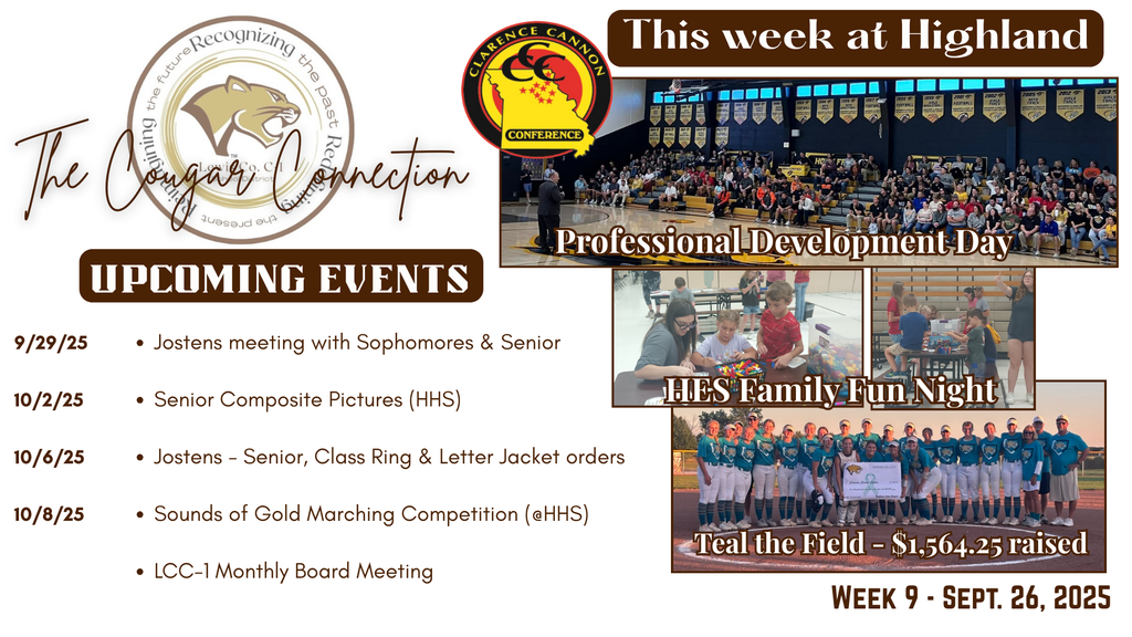 Cougar Connection - Wk 9 (9/26/25)