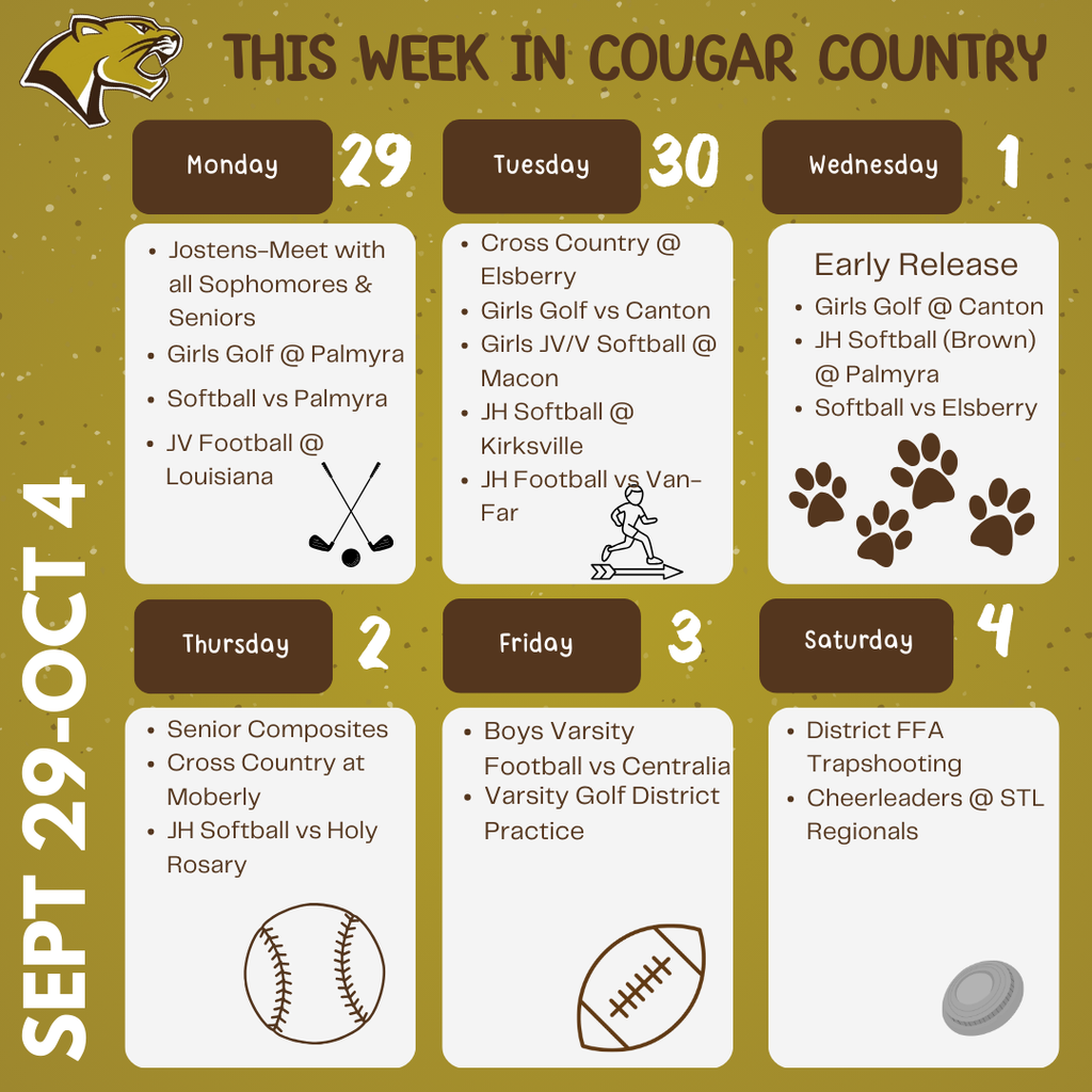 This Week @ LCC-1 - 9/29-10/3/25