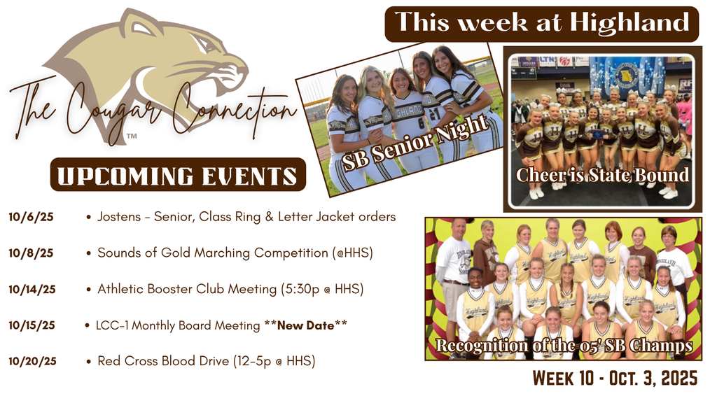 Cougar Connection - Wk 10 (10/3/25)