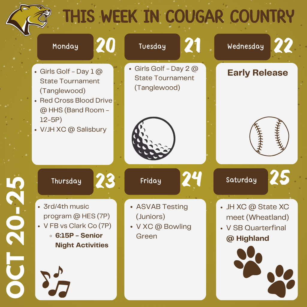 This Week @ LCC-1 - 10/20-25/25