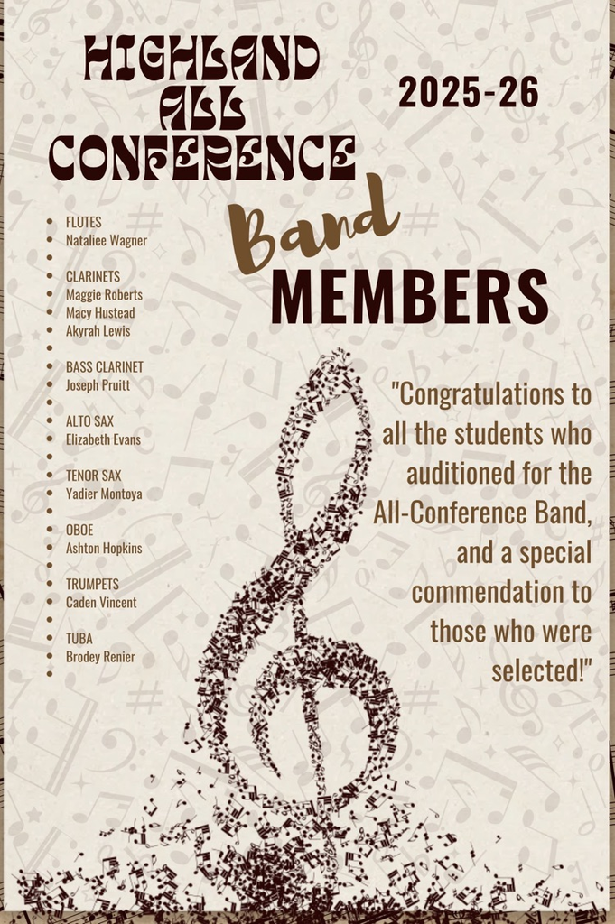 All Conference Band 2025-26