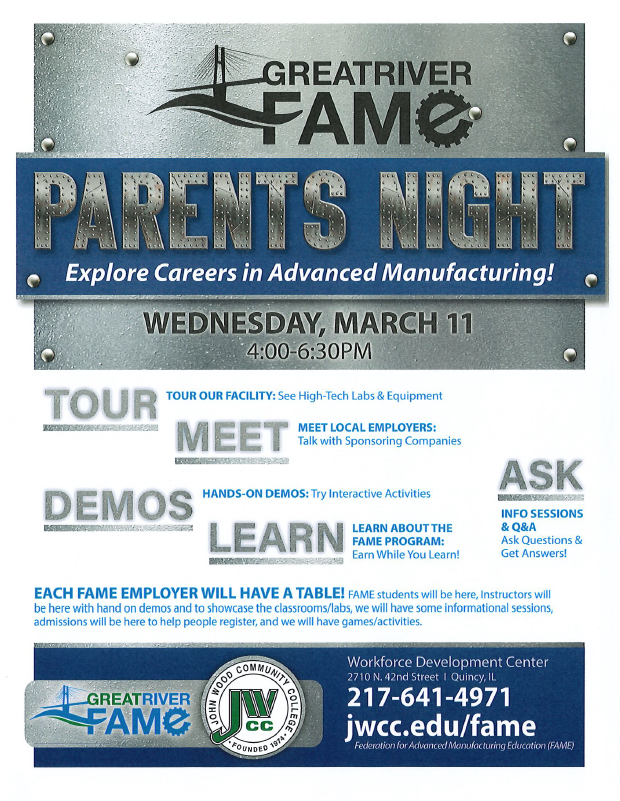Parent's Night - JWCC Workforce Development Center