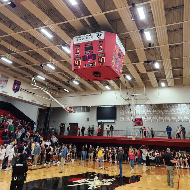 image of the scoreboard with Gina score