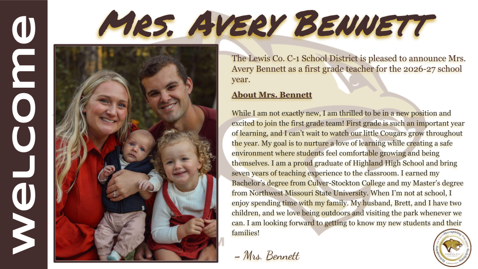 Avery Bennett Meet The Teacher Information
