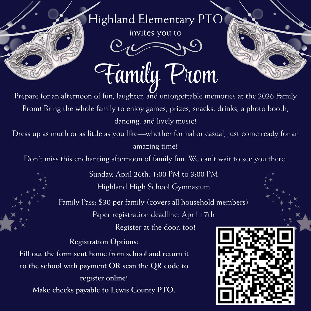 HES PTO Family Prom Details