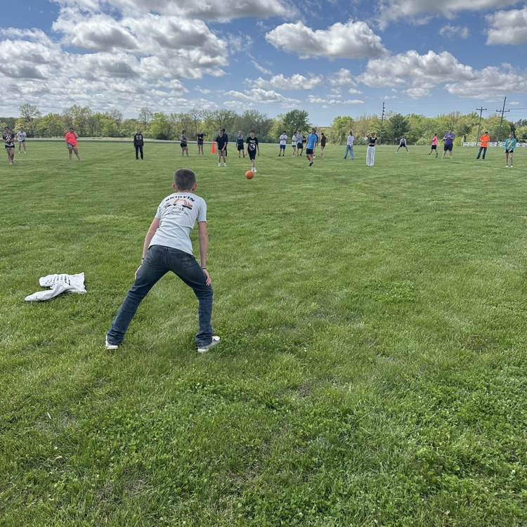 Jr high kickball game