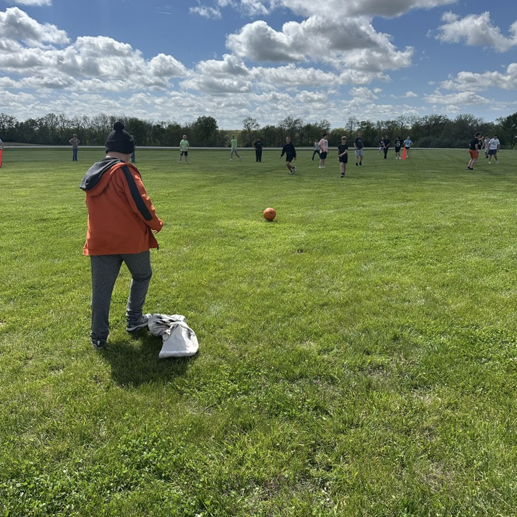 Jr high kickball game