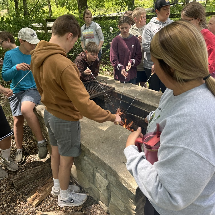 7th grade students at Prairie Fork Conservation Area