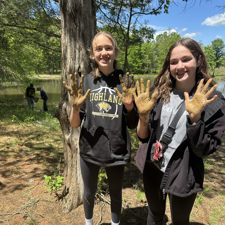 7th grade students at Prairie Fork Conservation Area
