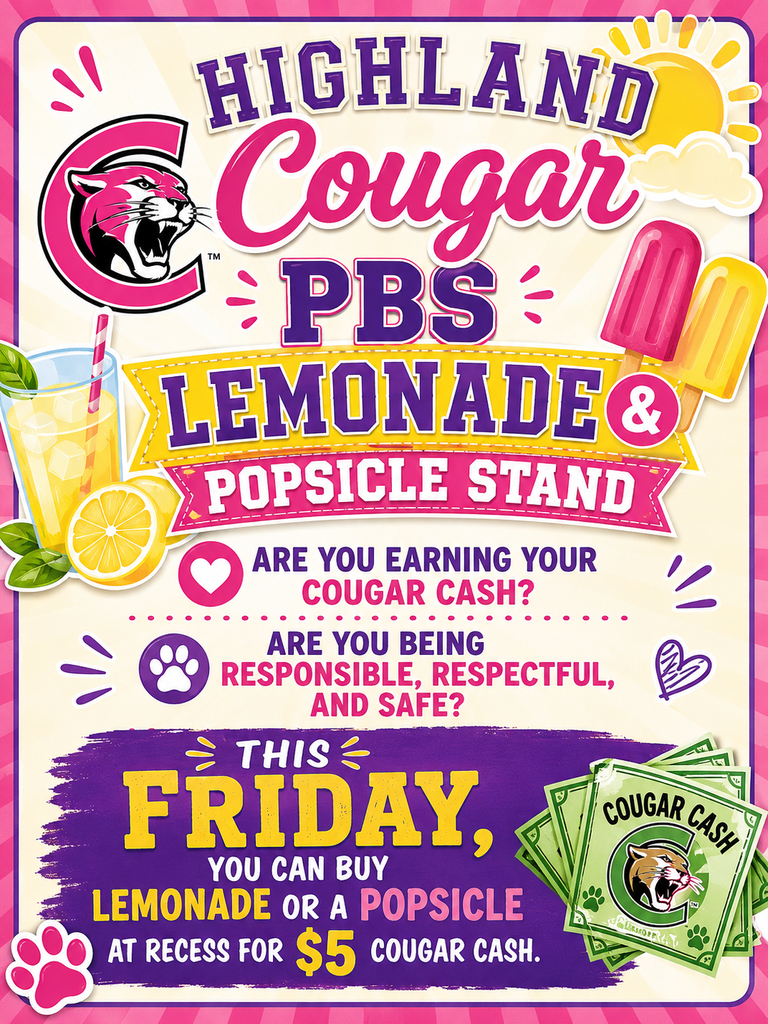 HES flyer for lemonade and popsicle stand
