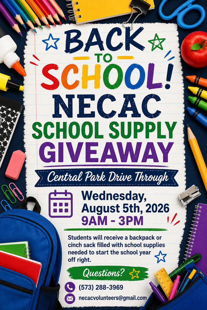 NECAC Back to School Supply Giveaway Announcement