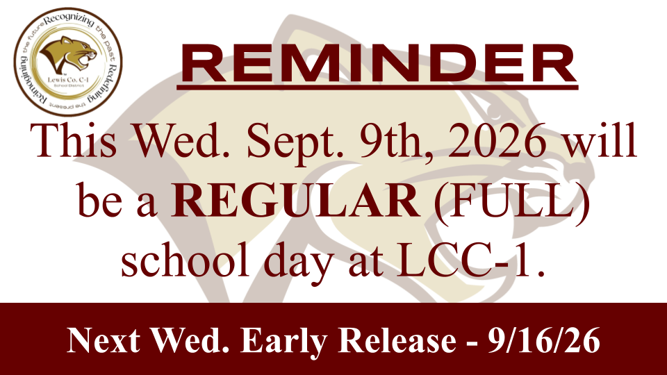 Wed. 9/9/26 - FULL day