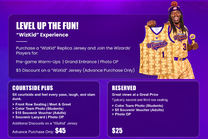 Harlem Wizards pricing