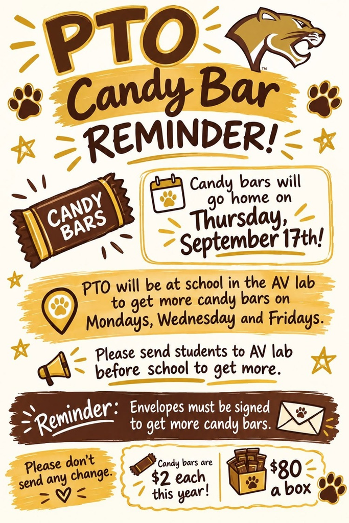 candy bar sales flyer
