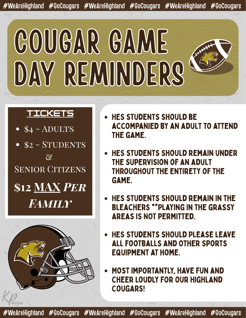 Game Day Reminders