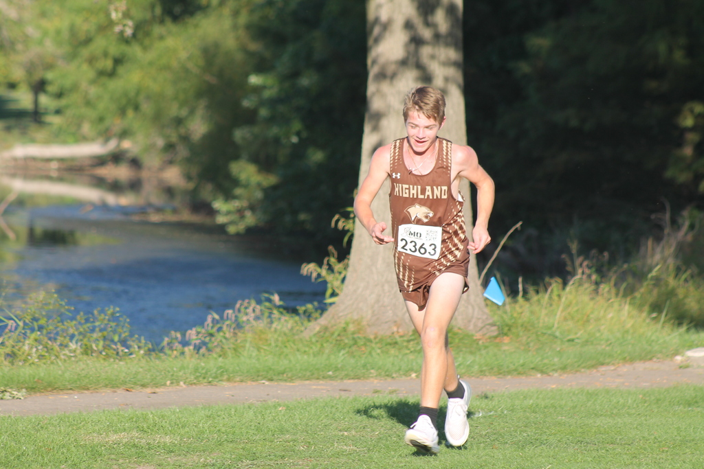 Brayden Meredith ran an outstanding race for the Cougars in his first ever 5k race!