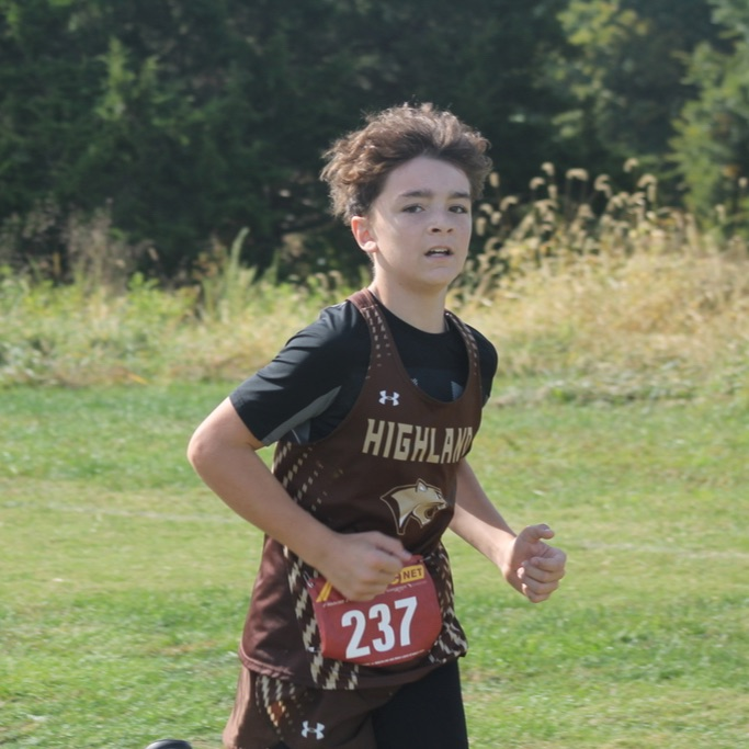Greyson Matson finished in the top spot for the Cougars with a 2-mile time of 13:27.5.