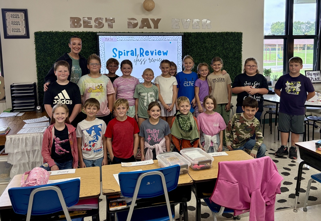 Miss Meyer's Third Grade Class celebrates their AR Goal win this quarter