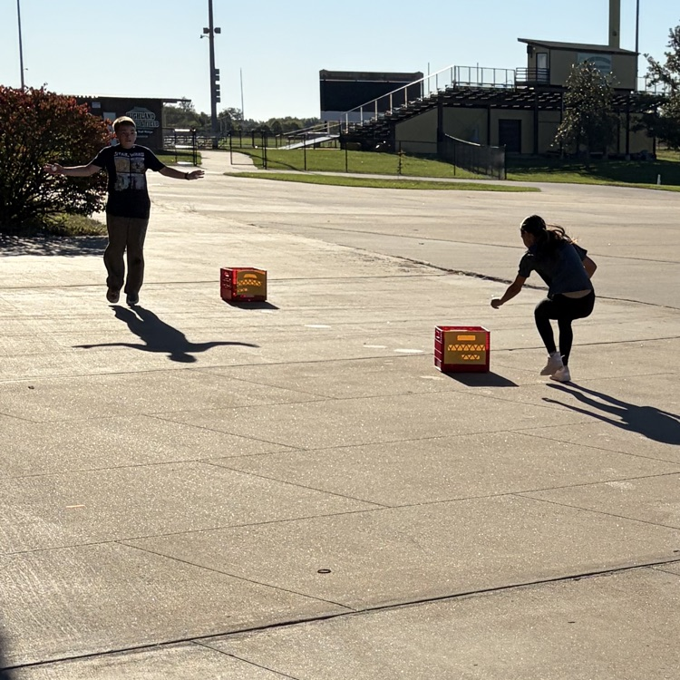 student doing photosynthesis relay race