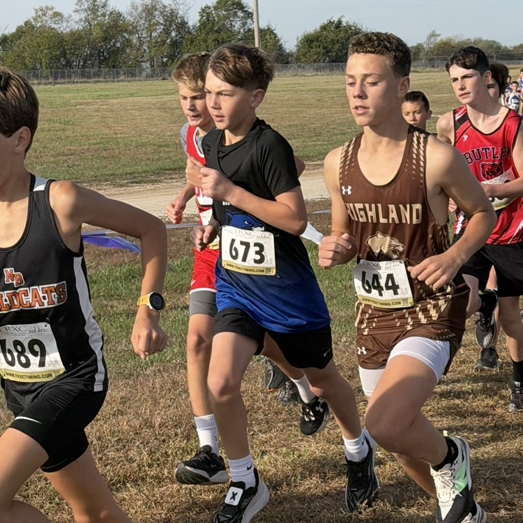 Nick Caudill at the start of the MS State Championship XC Race.