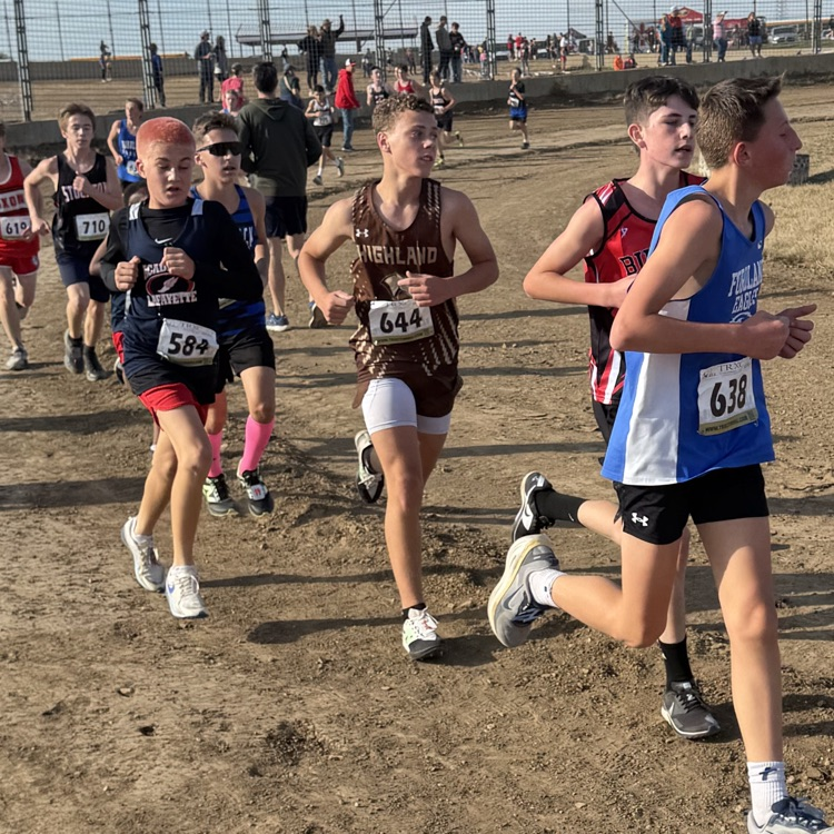 Nick Caudill nearing the finish at the State Championship.