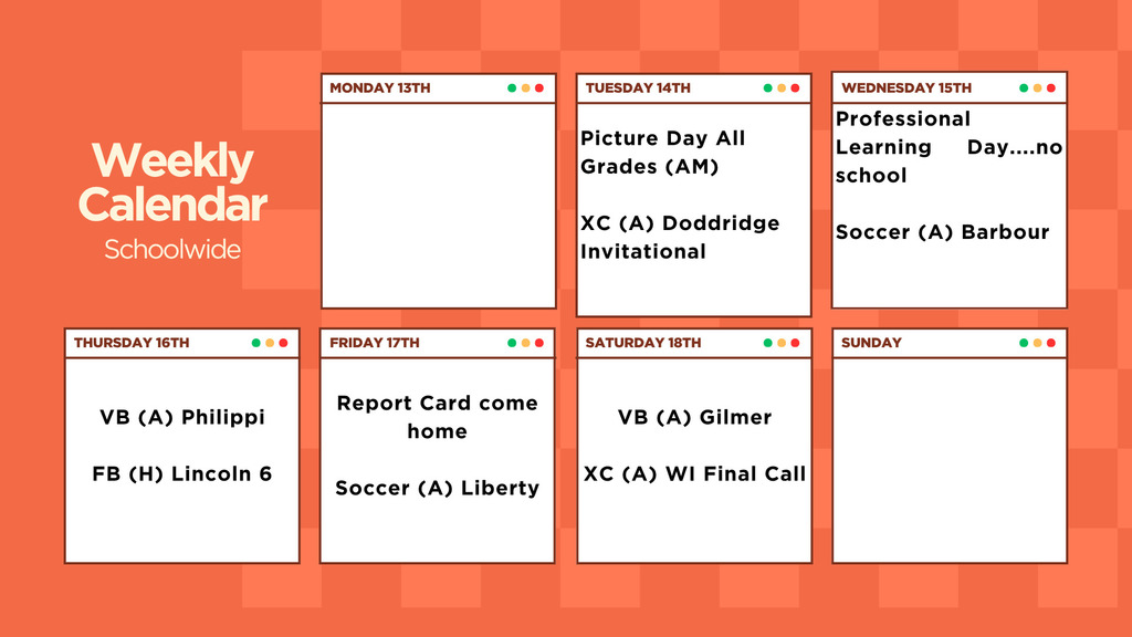 weekly Schedule