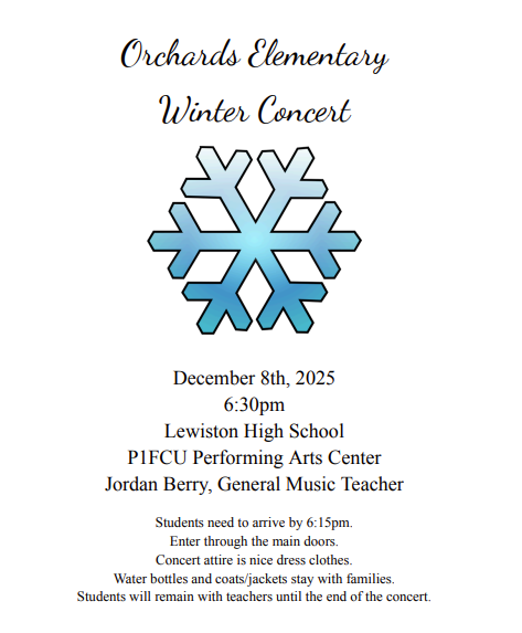 Orchards Winter Concet