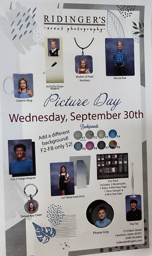 Picture Day September 30th