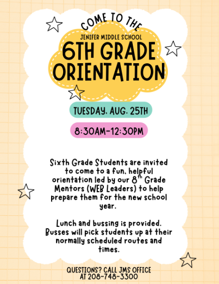 Grade 6 Orientation