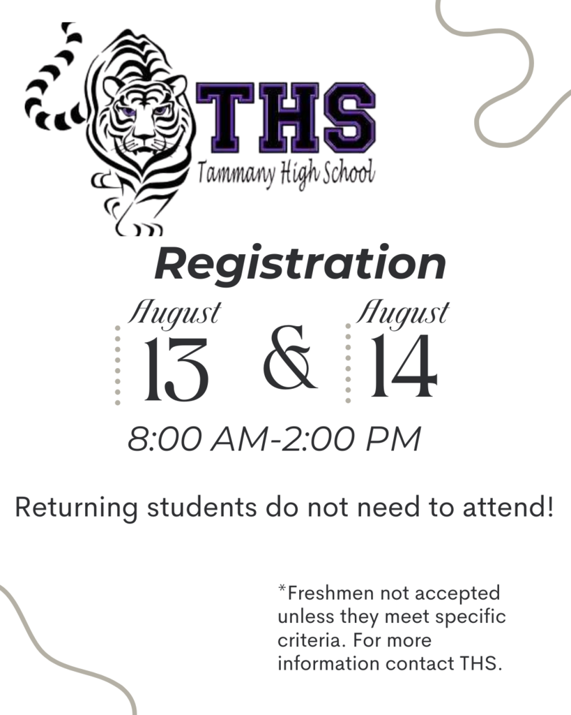 Tammany High School flyer