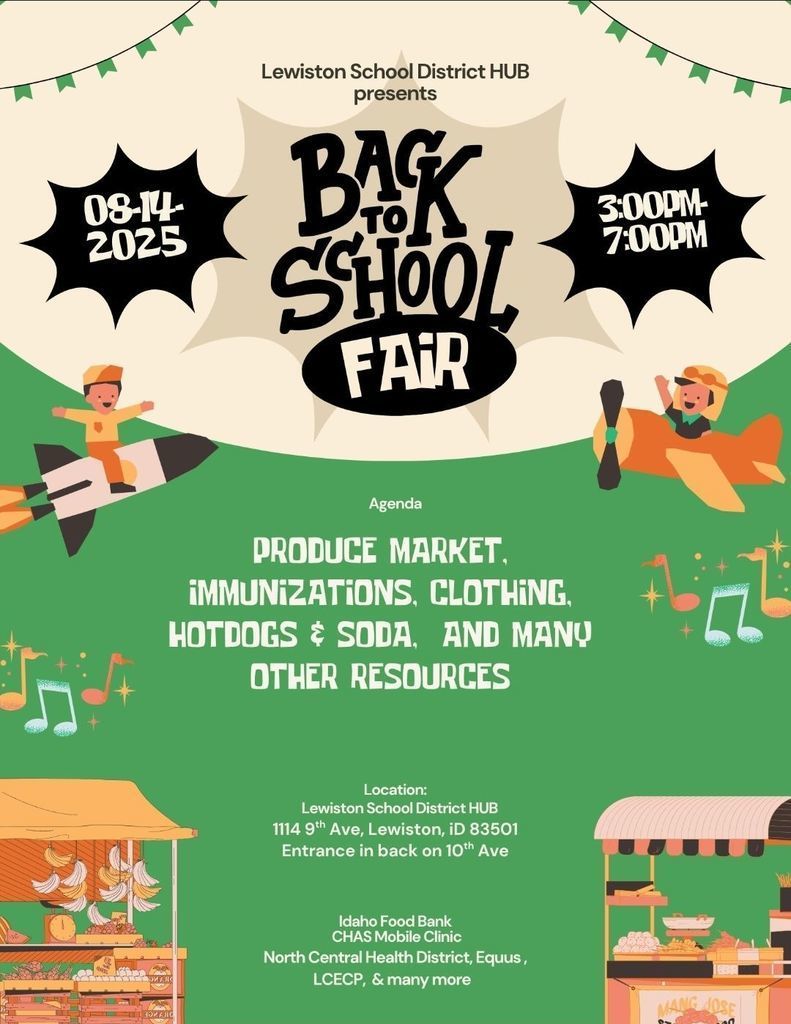 back to school fair flyer