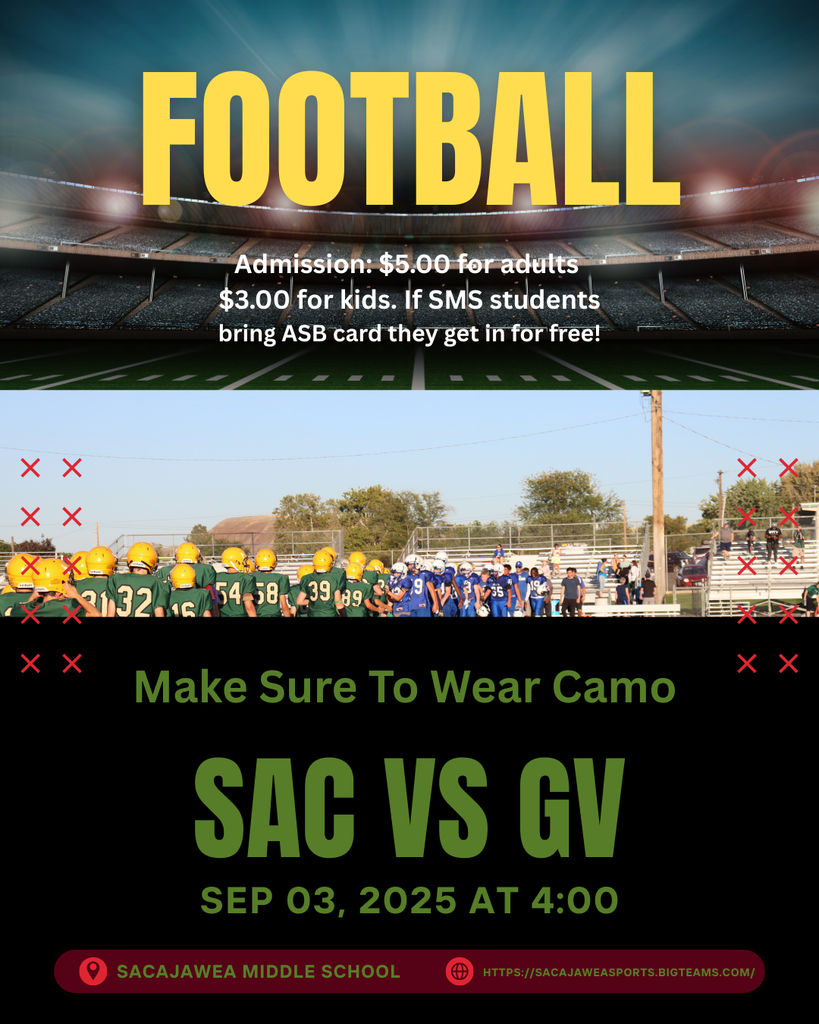 SMS football game flyer