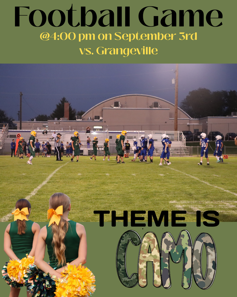 SMS football game flyer