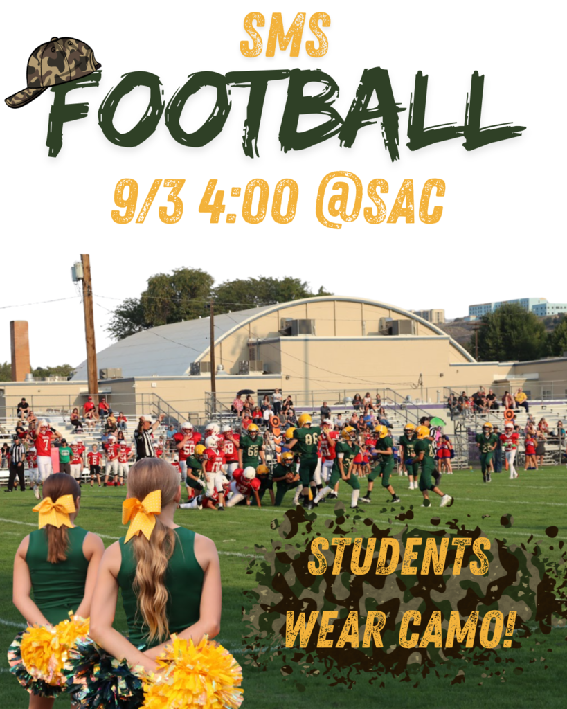 SMS football game flyer
