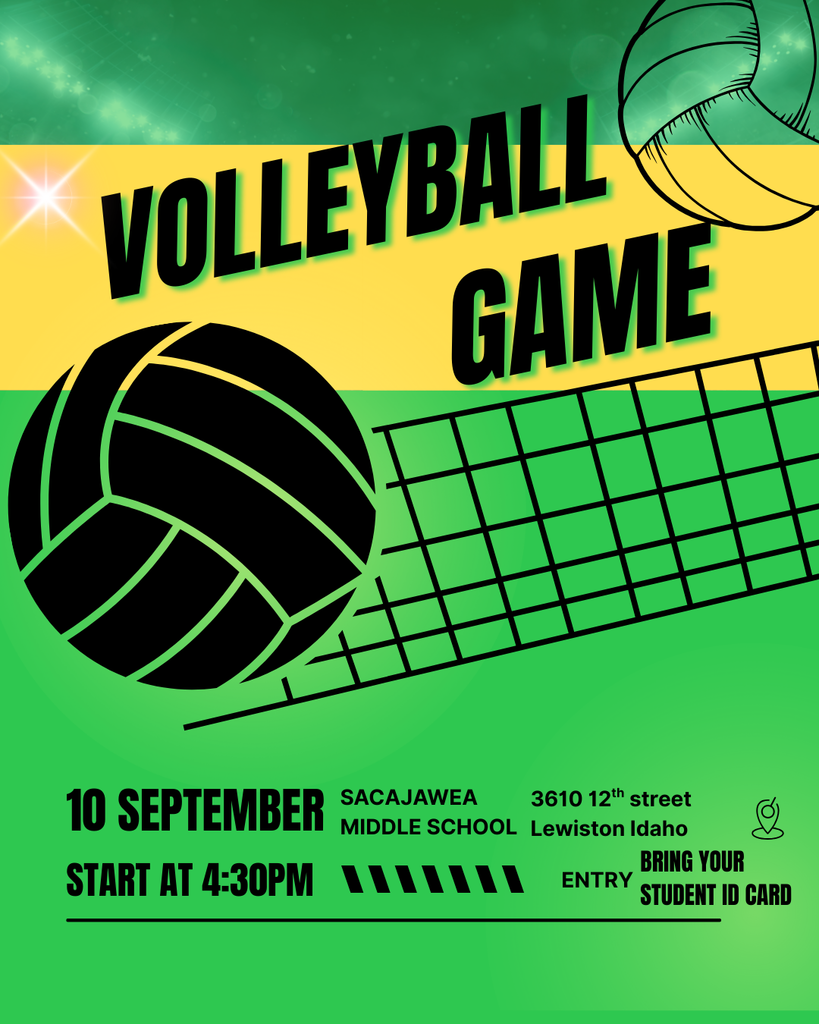 flyer about volleyball game