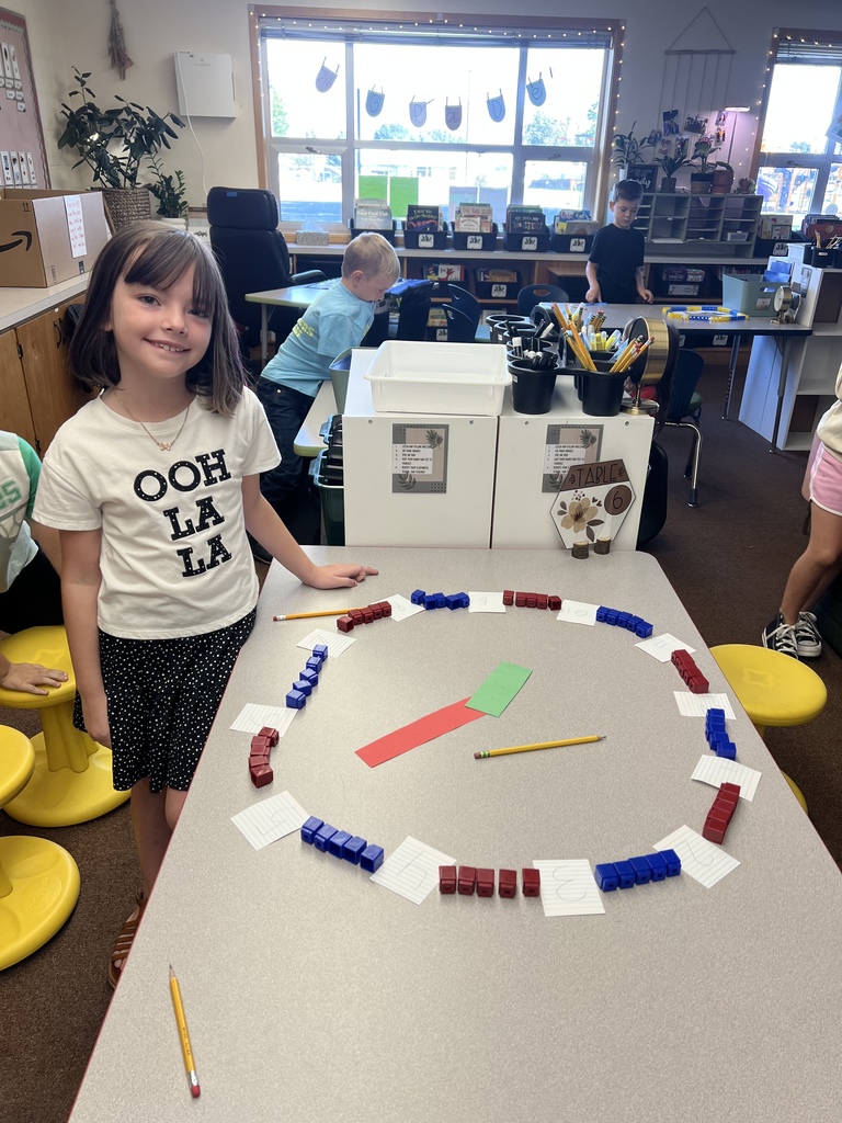 students building clocks