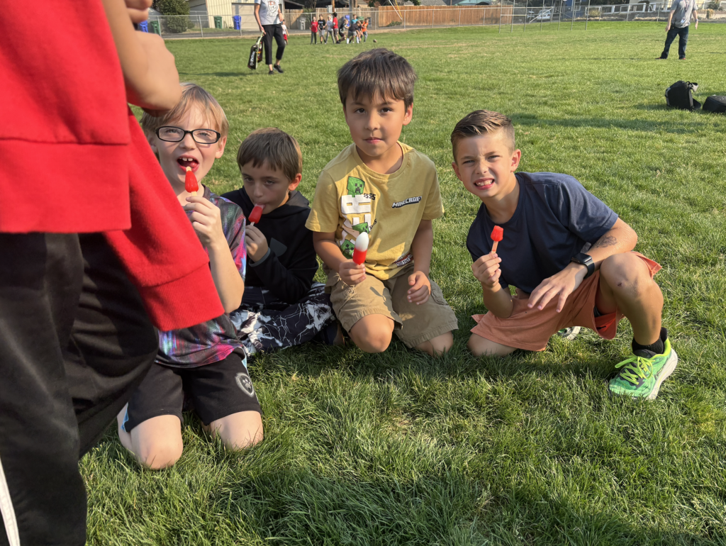 webster elementary students on the playground