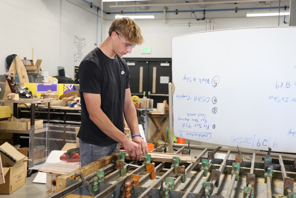 students working in the DeAtley Center