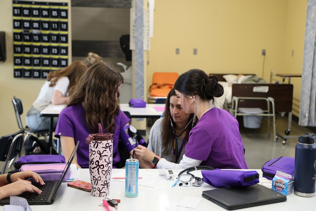 students working in the DeAtley Center