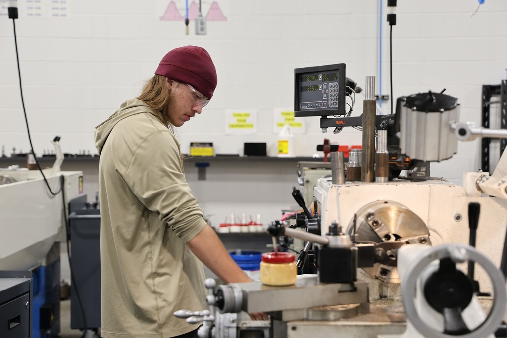 students working in the DeAtley Center