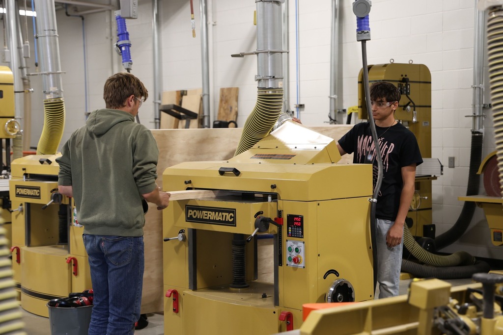 students working in the DeAtley Center