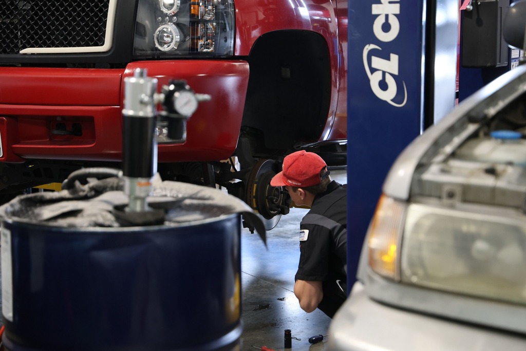students working in the DeAtley Center
