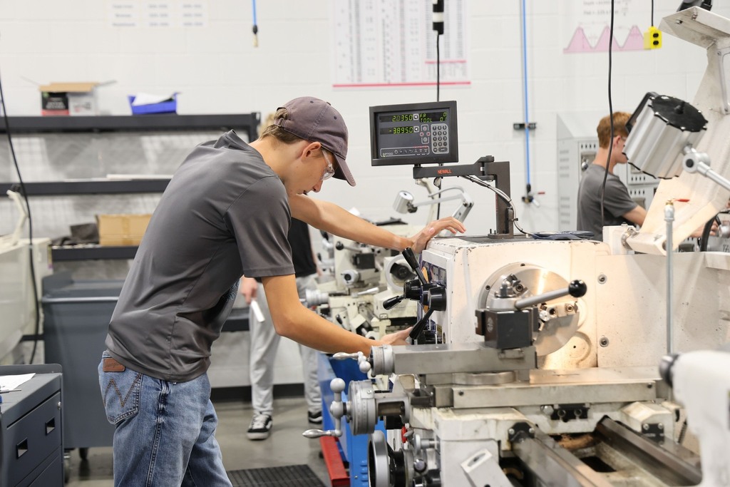 students working in the DeAtley Center