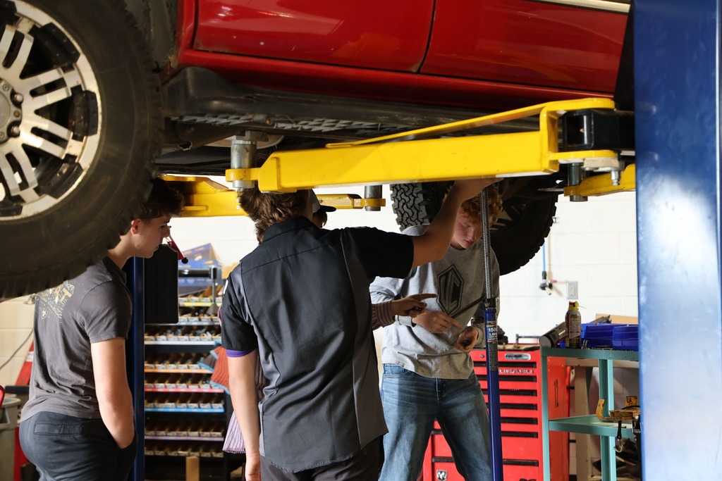 students working in the DeAtley Center